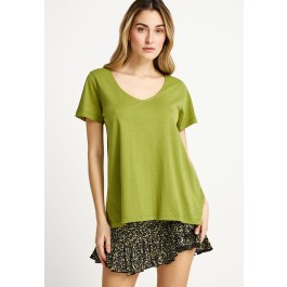 T-shirt με V λαιμόκοψη - The basics collection