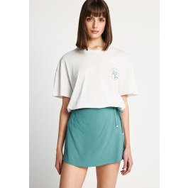 Mini skirt with side tie