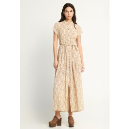 Women's maxi dress with side slit