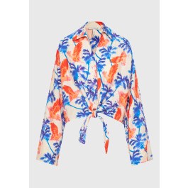 Γυναικείο πουκάμισο με exotic τύπωμα