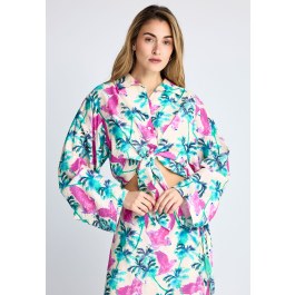 Γυναικείο πουκάμισο με exotic τύπωμα