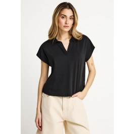 Γυναικείο T-shirt με γιακά - The basics collection