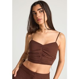 Γυναικείο εφαρμοστό cropped τοπ