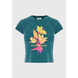 Women's slim t-shirt with print