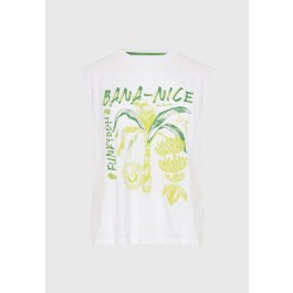 Women's sleeveless top with print