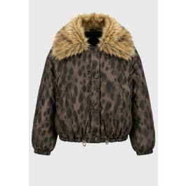 Γυναικείο relaxed fit jacket διπλής όψης με αποσπώμενο γιακά