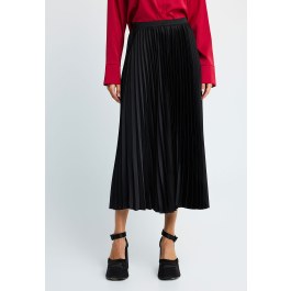 Women's midi pleated skirt