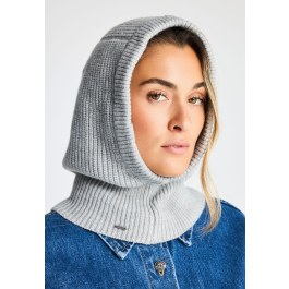 Γυναικεία πλεκτή ribbed μπαλακλάβα
