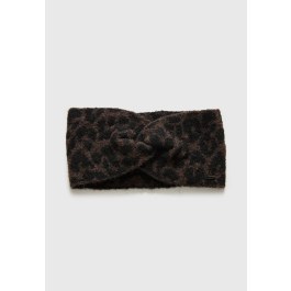 Animal print πλεκτή κορδέλα μαλλιών