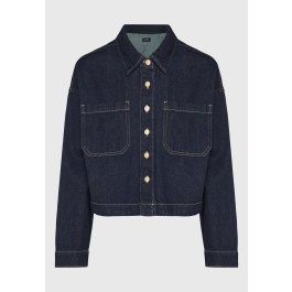 Γυναικείο cropped denim overshirt