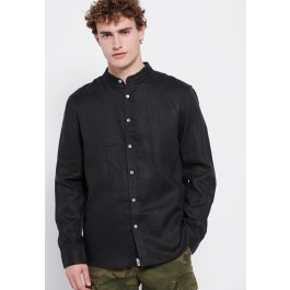 Mao neck linen shirt