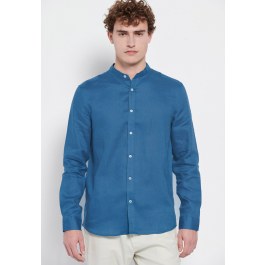Mao neck linen shirt