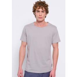 Loose fit raw cut neck t-shirt