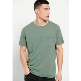 Loose fit t-shirt with raw edges