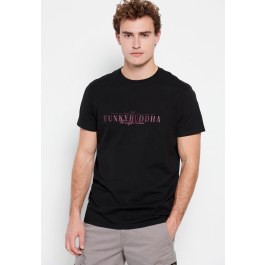 Βαμβακερό t-shirt με Funky Buddha τύπωμα