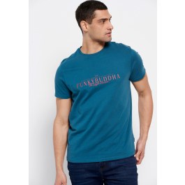 Βαμβακερό t-shirt με Funky Buddha τύπωμα