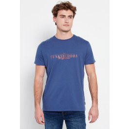 Βαμβακερό t-shirt με Funky Buddha τύπωμα