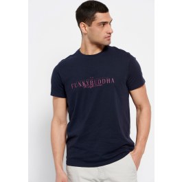 Βαμβακερό t-shirt με Funky Buddha τύπωμα