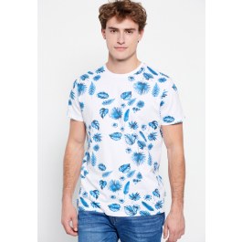 Τυπωμένο t-shirt με ink watercolor εφέ