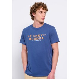 Organic cotton t-shirt with branded print