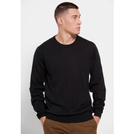 Men's crew neck sweater merino blend