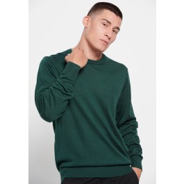 Men's crew neck sweater merino blend