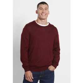 Men's crew neck sweater merino blend