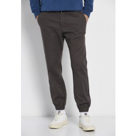 Relaxed fit chino παντελόνι σε micro ζακάρ ύφανση (dobby)