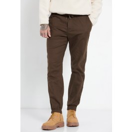Relaxed fit chino παντελόνι σε micro ζακάρ ύφανση (dobby)