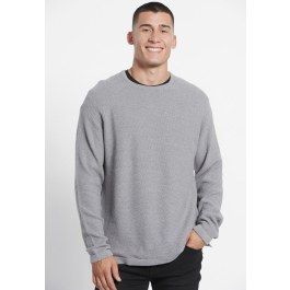 Relaxed fit πουλόβερ με στρογγυλή λαιμόκοψη