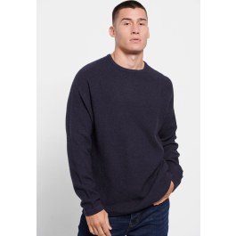 Relaxed fit πουλόβερ με στρογγυλή λαιμόκοψη