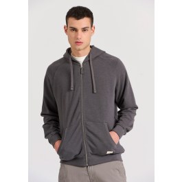 Relaxed fit φούτερ ζακέτα