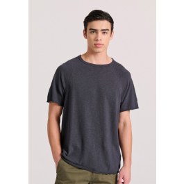 Relaxed fit t-shirt με raglan μανίκι και raw cuts