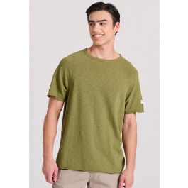 Relaxed fit t-shirt με raglan μανίκι και raw cuts