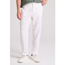 Λινό casual chino παντελόνι