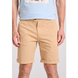 Garment dyed chino βερμούδα με ρεβέρ
