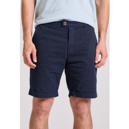 Garment dyed chino βερμούδα με ρεβέρ