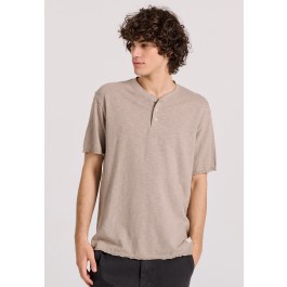 Relaxed fit βαμβακερό t-shirt από φλάμα