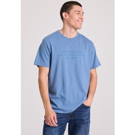 T-shirt με embossed τύπωμα στο στήθος