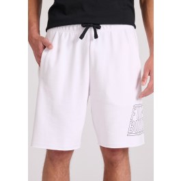 Wide leg fit jogger shorts with Funky Buddha print