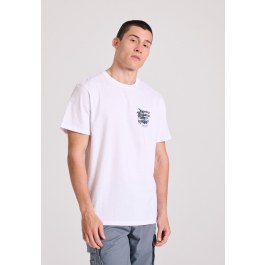 T-shirt με floral frame τύπωμα στην πλάτη