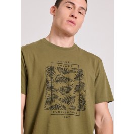 Botanic frame printed t-shirt