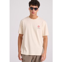 Relaxed fit t-shirt με abstract τύπωμα από οργανικό βαμβάκι