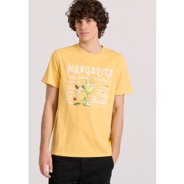 T-shirt με vintage coctail τύπωμα