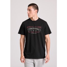 T-shirt with vintage text artwork print