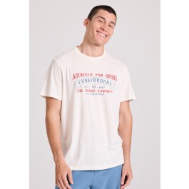 T-shirt with vintage text artwork print