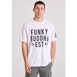Relaxed fit t-shirt με Funky Buddha τύπωμα
