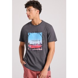 T-shirt με vintage photographic τύπωμα