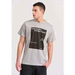 T-shirt με minimal branded τύπωμα