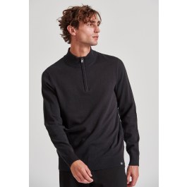 Ανδρικό half-zip πλεκτό πουλόβερ